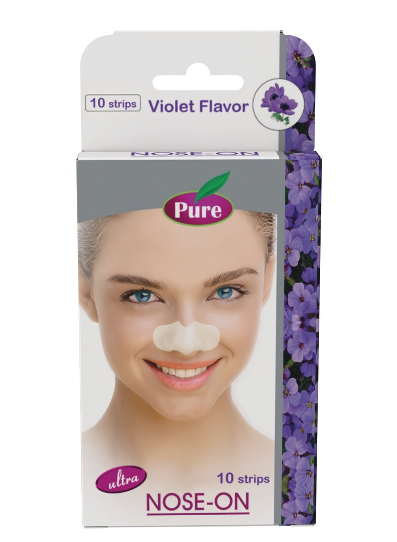 بيور شرائط بيور لتنظيف مسام الأنف بنفسج - 10 شريط - Image 1