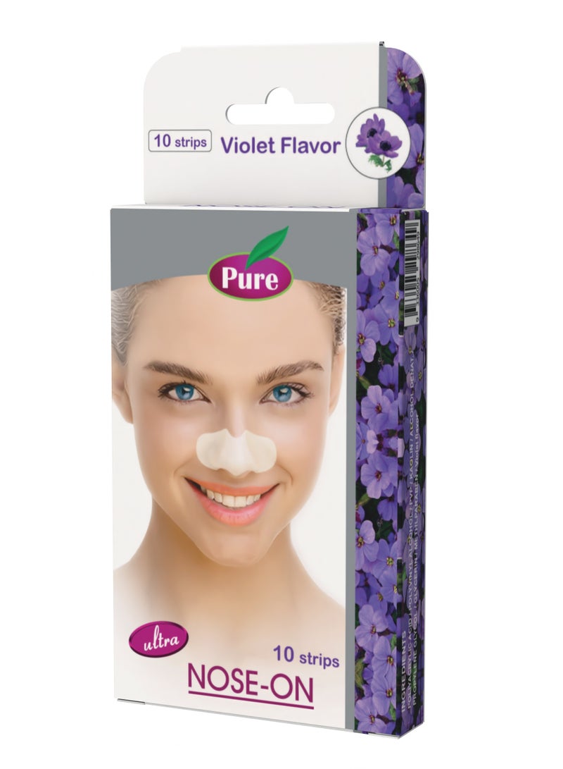 بيور شرائط بيور لتنظيف مسام الأنف بنفسج - 10 شريط - Image 3