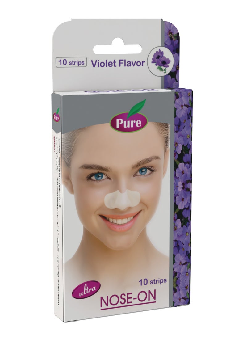 بيور شرائط بيور لتنظيف مسام الأنف بنفسج - 10 شريط - Image 4