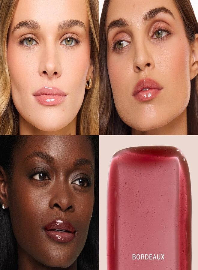 Jouer The Lip Edit Deluxe Tinted Lip Oil Trio, Hydrating, High Shine, Non-Sticky Set with Apricot, Jojoba, Vitamin E, Makeup Gift, 3 Shades - Image 4