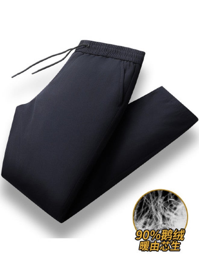 YaYa Men's Winter Thickened Warmth Outdoor Casual Straight-leg Down Pants For Men - Image 1