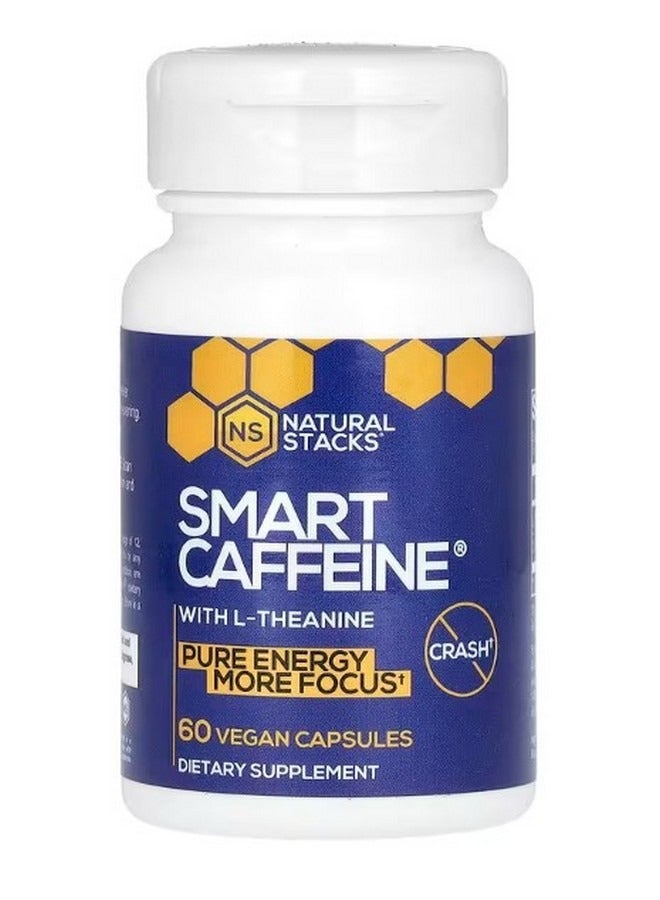 ناتشورال ستاكس Smart Caffeine With LTheanine 60 Vegan Capsules - Image 1