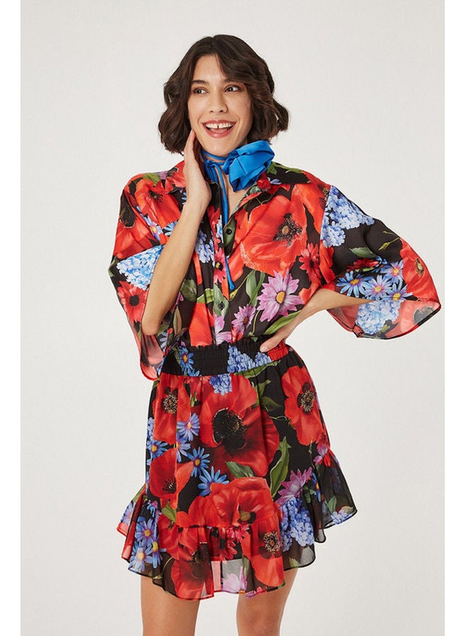 BSB Satin floral shirt - Image 2