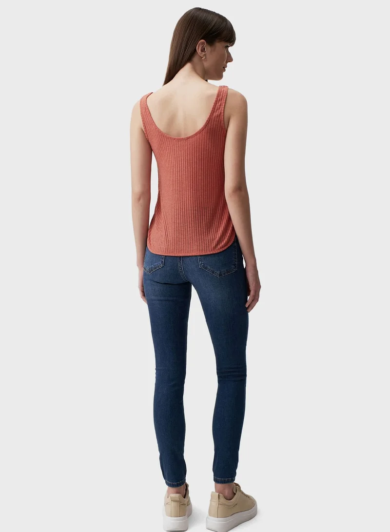 Jimmy Key Scoop Neck Tank Top