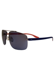 Rimless Men Rectangular Sunglass - HB0608/S 6KSXT - Lens Size: 64 mm - Blue with Red - pzsku/ZC49DF333E925C5C2CB1AZ/45/_/1733568087/ddd8e649-184b-4e4c-9422-c77a4a6dd7ba