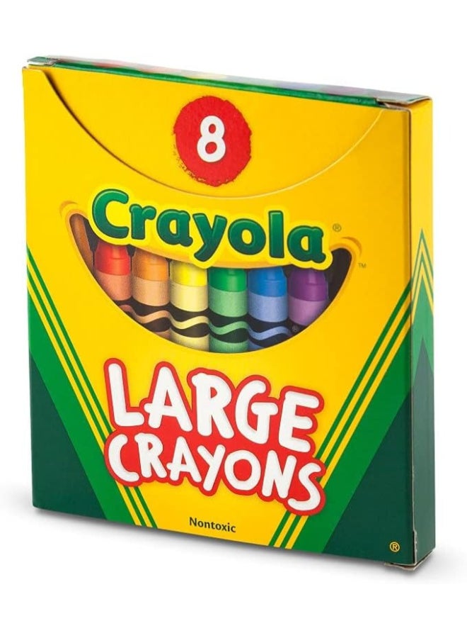 Crayola Large Crayons, School & Art Supplies, 8 Count - Image 2