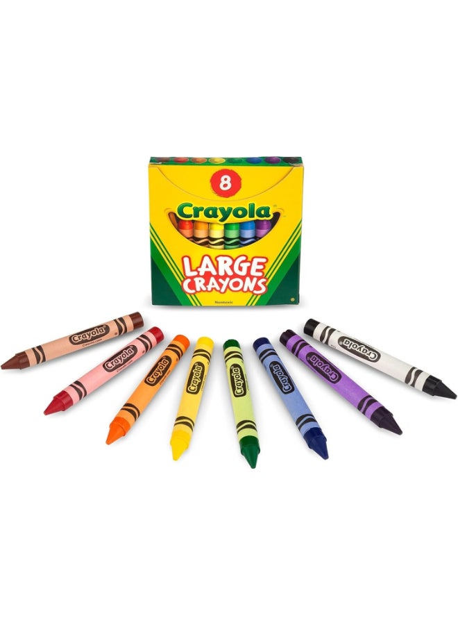 Crayola Large Crayons, School & Art Supplies, 8 Count - Image 5