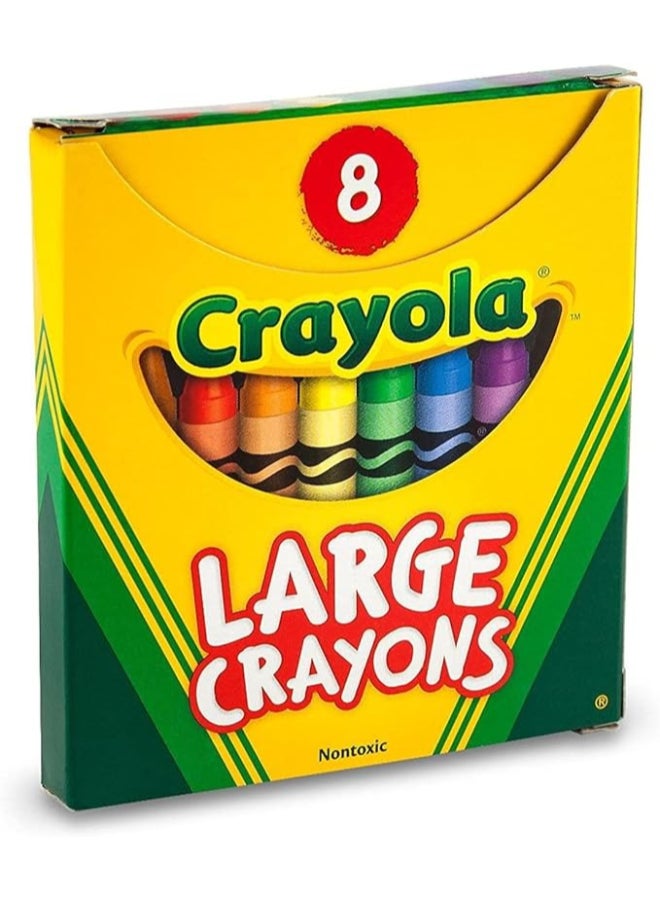 Crayola Large Crayons, School & Art Supplies, 8 Count - Image 3