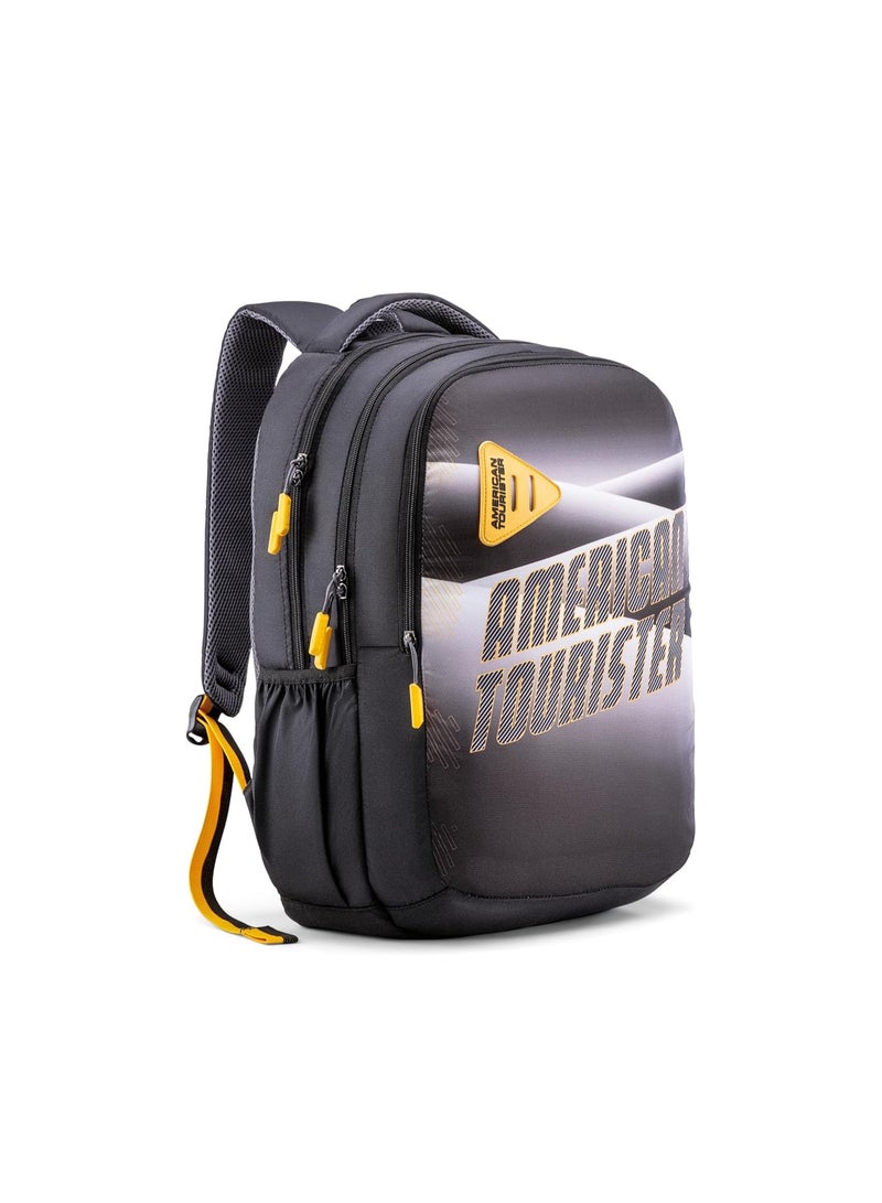 American Tourister Nexa Style 03, Large 3 Compartment Backpack, 32L with Spacious Interiors Bags For School, Office, College, Gift For Men & Women - Black - Image 3