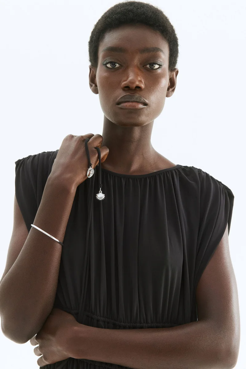 H&M Draped drawstring dress