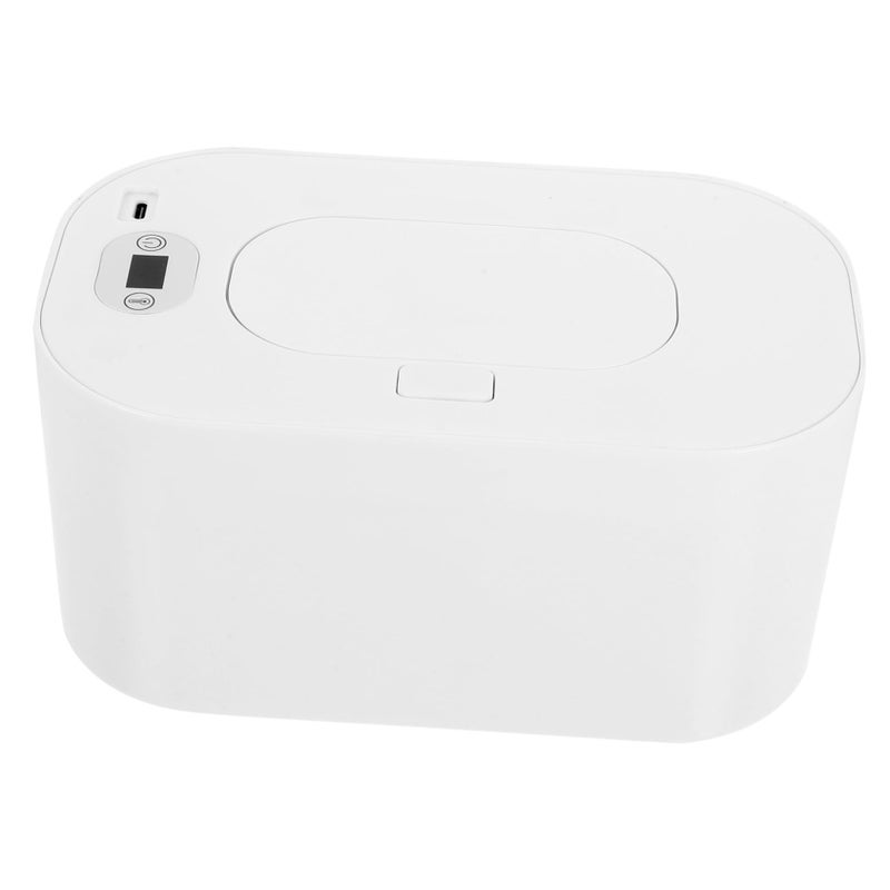 White 3pcs Car Tissue Holder Travel Essentials Wet Tissue Warmer Temperature Control - Image 4