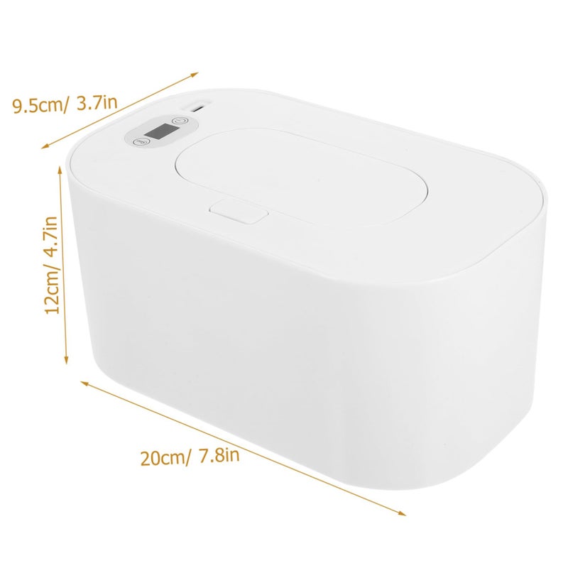 White 3pcs Car Tissue Holder Travel Essentials Wet Tissue Warmer Temperature Control - Image 3