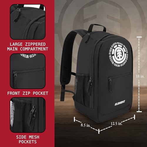 Element Backpack, 15 Inch Laptop Bag, Padded Computer Bag for Commute or Travel, Black - Image 4