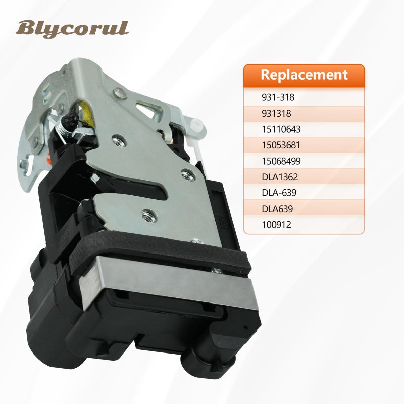 Blycorul Front Left Door Lock Actuator Compatible with 2000-2007 Cadillac Escalade Chevy Silverado Suburban Tahoe GMC Sierra Yukon, Door Latch Assembly Replaces 931-318, 15110643 - Image 3