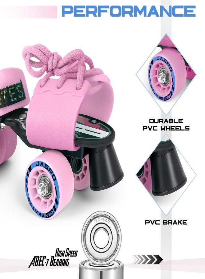 jaspo Kids G-Force Adjustable Outdoor Wheel Roller Skates (Pink, Senior (6-14 Years Age Group)) - Image 3