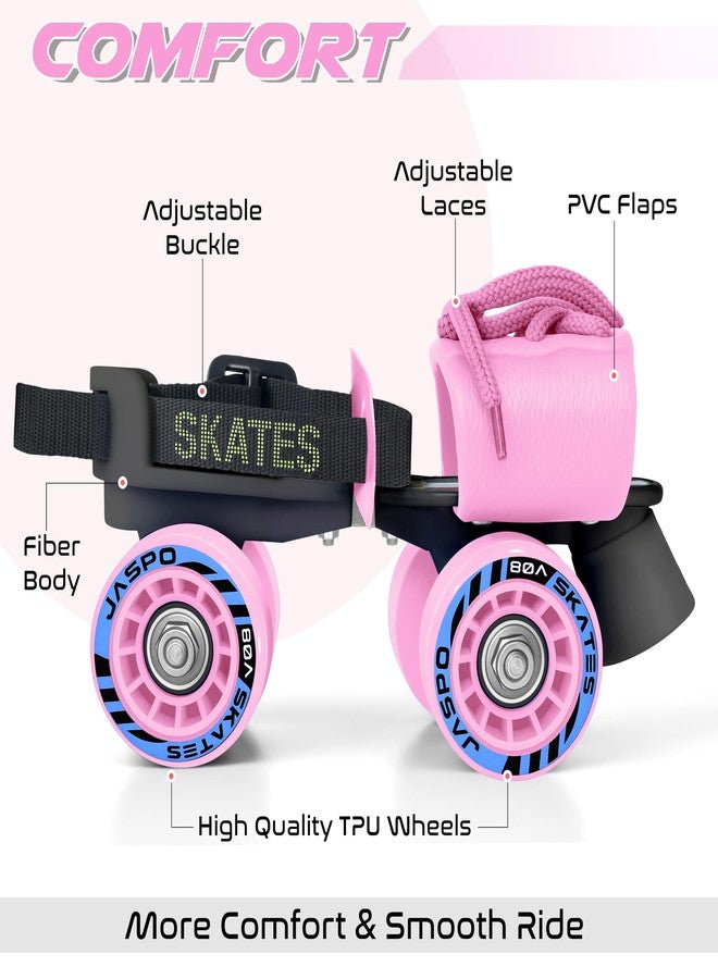 jaspo Kids G-Force Adjustable Outdoor Wheel Roller Skates (Pink, Senior (6-14 Years Age Group)) - Image 2