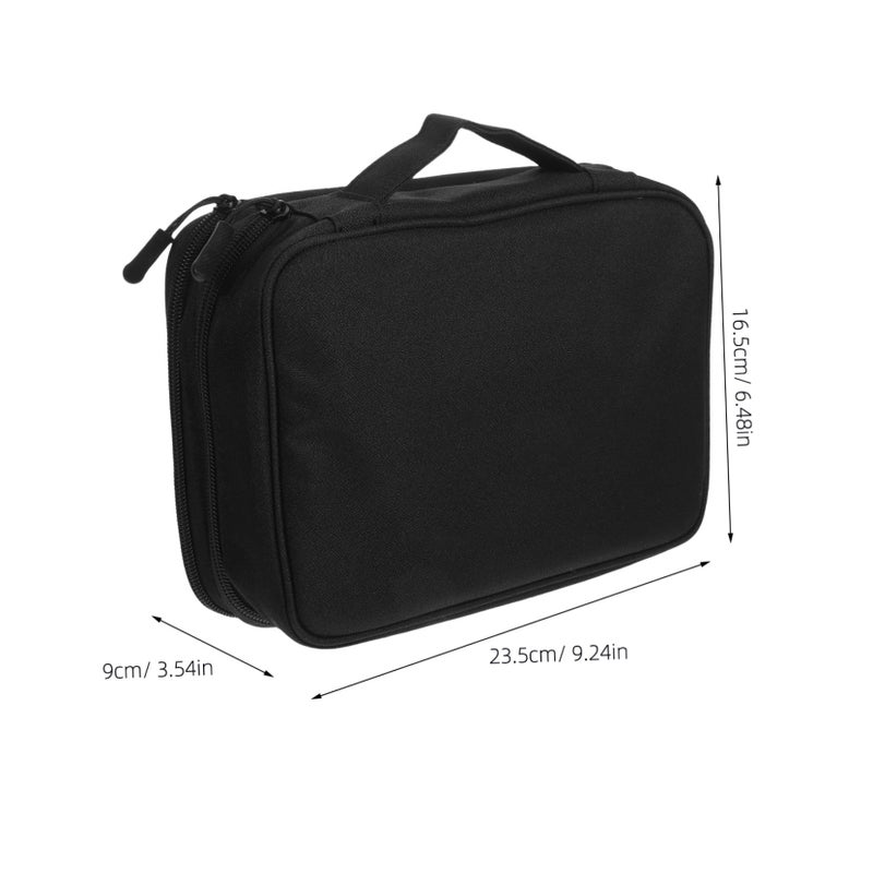 Pink Travel Electronics Organizer Case For Earphones Cables Chargers - Image 3