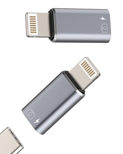 WASRUYI OTG Audio Adapter USB-C to Lightning (2 Pack)for iPhone for iPad for Apple Devices Cable Female to Male Connector Card Reader Headphone Camera Charging Port Dongle Type C Adaptor Earphones Accessories - Image 1