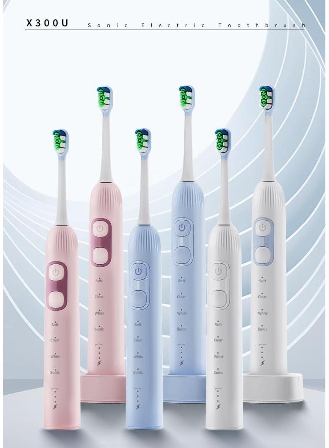 Oem Sonic Electric Toothbrush With Integrated Vibration, Usb Charging, Long Battery Life, Spray-coated Design, Couple's Model, Fully Automatic