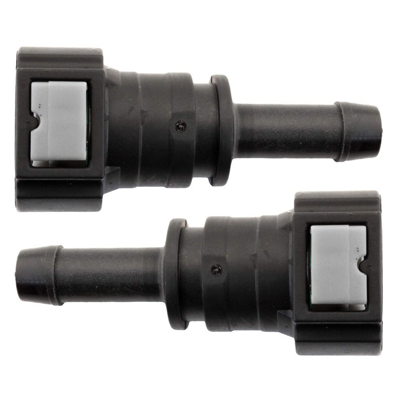 4LIFETIMELINES Fuel Line Quick Connect Straight PushOn Single Barb Adapter for 38 in Steel to 38 in Nylon Tubing Bag of 2 Fuel Line Connection Repair - Image 2