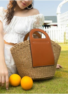Haute Sauce Colour block Zip Lock Regular Jute Hand Bag For Women  - Image 2