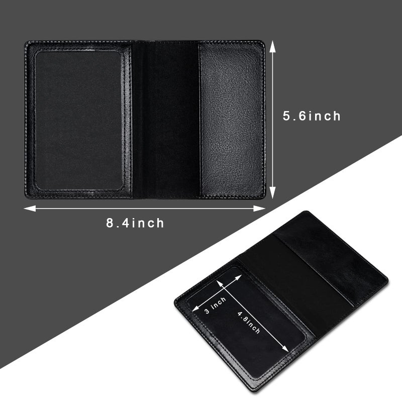 Honmein 2 Pcs Passport holdersï¼ŒUltra Slim passport walletï¼ŒPU Leather Passport Cover for Women and Menâ€¦ - Image 3