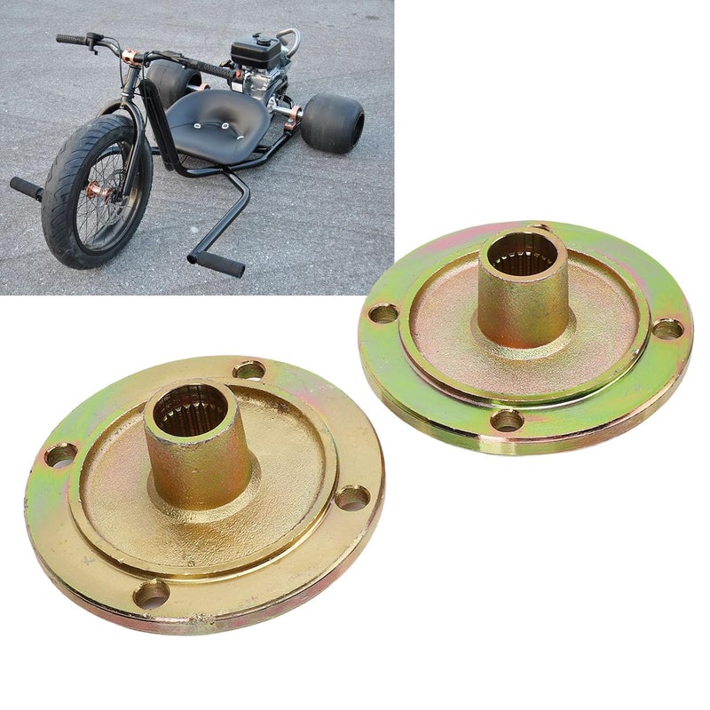 Acouto Go Kart Wheel Hub Shaft 25mm 24T 4 Heavy Duty Steel Alloy Hub with Galvanized Surface for ATV Quad Bike Drift Trike - Image 5