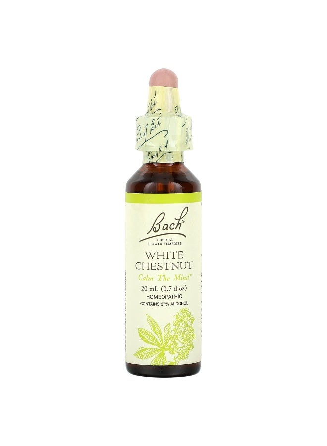 Bach, Original Flower Remedies, White Chestnut, 0.7 fl oz (20 ml) - Image 1