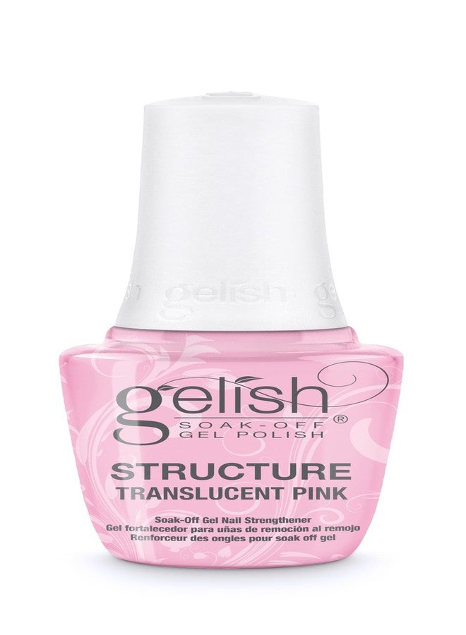 Gelish Brush On Structure Gel - Self-Leveling, Building and Strengthening Nails, Ideal for Sculpting, Enhancing Gel Manicures, and Achieving a Durable, Long-Lasting Finish (Translucent Pink) - Image 1