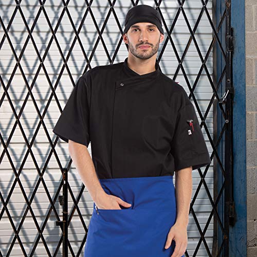 Uncommon Threads Unisex Calypso Chef Coat, Black, X-Small - Image 2