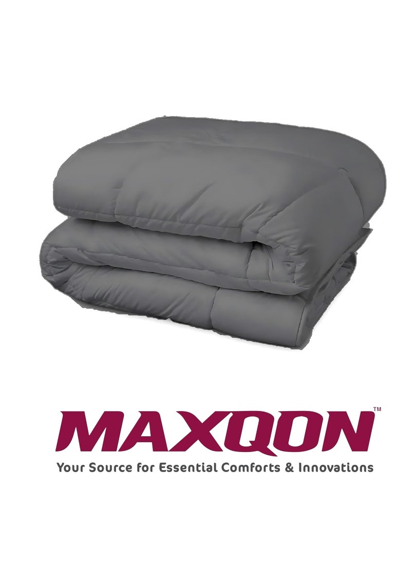 MAXQON Duvet Insert Single | Queen | King Sizes, Color Grey  - Image 4
