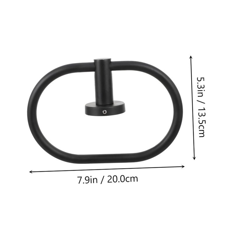 Modern Rotating Towel Holder Wall Mount Easy Install Bathroom Space Saving Rack - Image 3