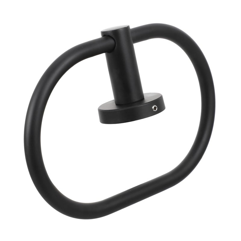 Modern Rotating Towel Holder Wall Mount Easy Install Bathroom Space Saving Rack - Image 2