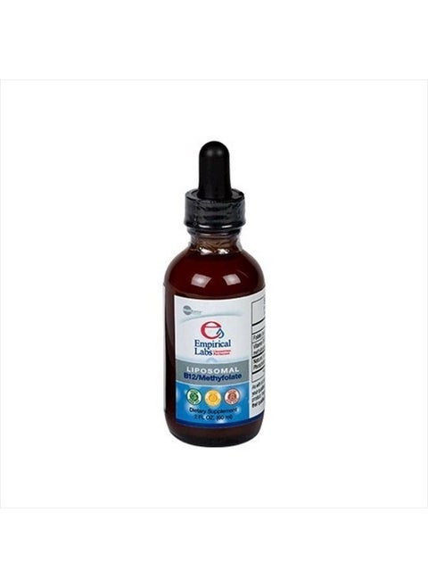 Liposomal Vitamin B-12 with L-5-mthf Professional Single Dosage Quanities of Methylfolate Liquid As Methylcobalamin and Natural (Non-hydrogenated) Phosphatidyl Choline Non GMO Non Soy, 2 Fl Oz