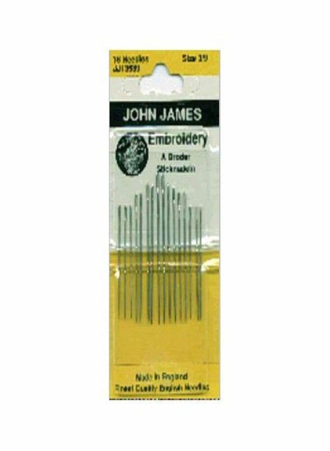 John James Embroidery Hand Needles-Size 3/9 16/Pkg, White