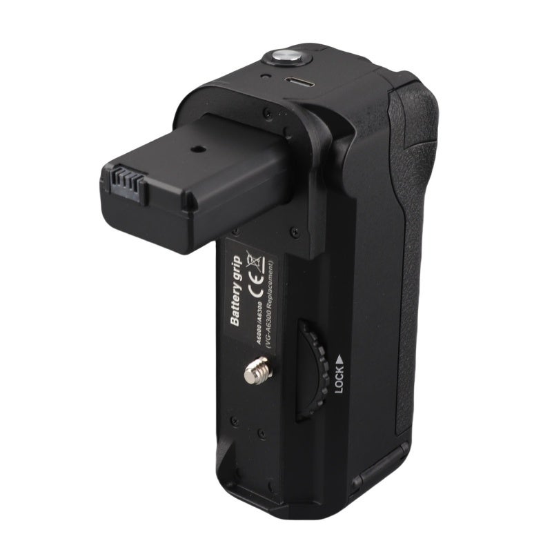 Vertical Battery Grip Abs Camera Grip - Dual Np Fw50 Battery Capacity, Built-In Shutter Button Camera Battery Holder For Sony A6000, A6300, A6400, A6100, A6500 Tripod Mounted Vertical Shooting - Image 1