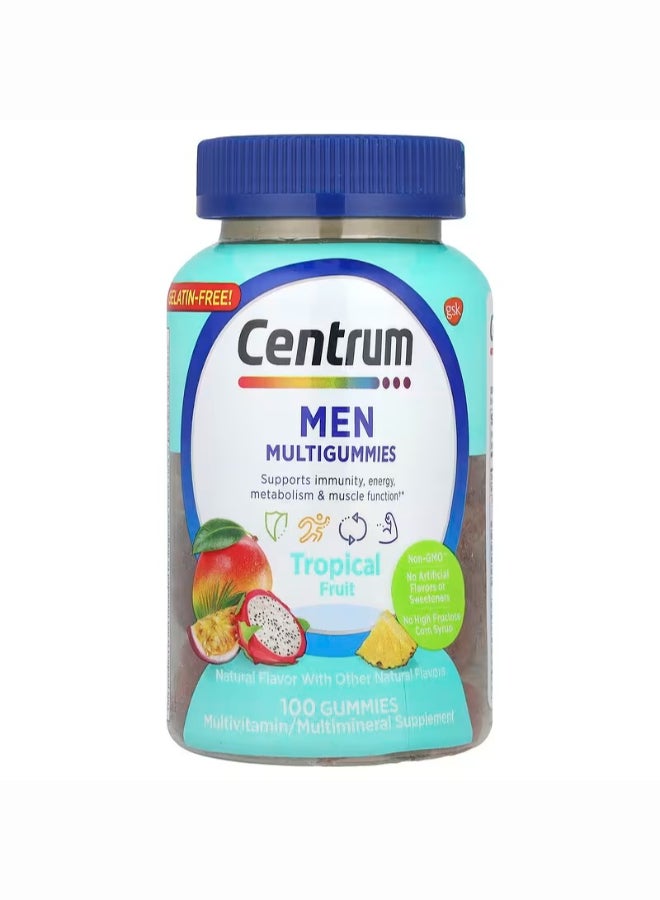 Men'S Multigummies Tropical Fruit 100 Ct