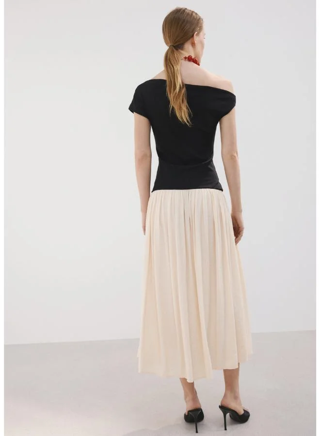 مانجو Asymmetrical flared dress