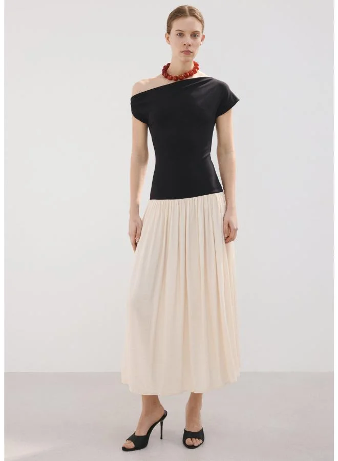 مانجو Asymmetrical flared dress