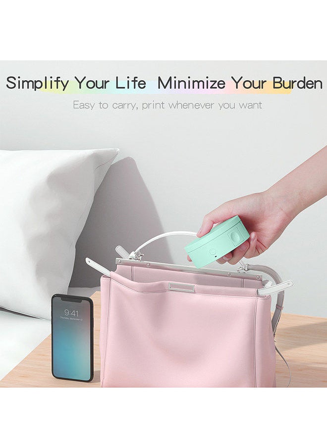 PeriPage L1 Mini Pocket BT Label Maker Sticker Inkless Portable Thermal Label Printer with 1 Roll White Paper Tape Compatible with iOS Android Smartphone  - Image 3
