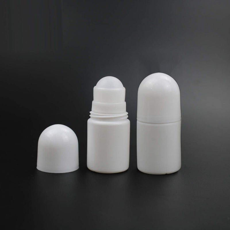 lasenersm 4 Pieces 1oz /30ml Empty Refillable Roll On Bottles Plastic Roller Bottle Plastic Rollerball Bottles Reusable Leak-Proof DIY Deodorant Containers for Essential Oil Perfumes Balms - Image 2