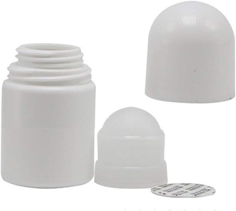 lasenersm 4 Pieces 1oz /30ml Empty Refillable Roll On Bottles Plastic Roller Bottle Plastic Rollerball Bottles Reusable Leak-Proof DIY Deodorant Containers for Essential Oil Perfumes Balms - Image 3