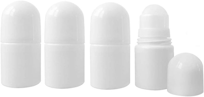 lasenersm 4 Pieces 1oz /30ml Empty Refillable Roll On Bottles Plastic Roller Bottle Plastic Rollerball Bottles Reusable Leak-Proof DIY Deodorant Containers for Essential Oil Perfumes Balms - Image 1