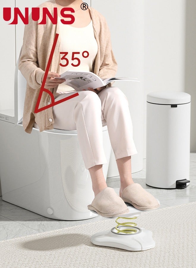 UNUNS Foot Rest For Under Desk,2PCS Spring-loaded Foot Stool Footrest,Ergonomic Footrest For Office Chair With Massage Surface,Foot Stool For Office Chair Home Travel Back Leg Pain Pressure Relief - Image 5