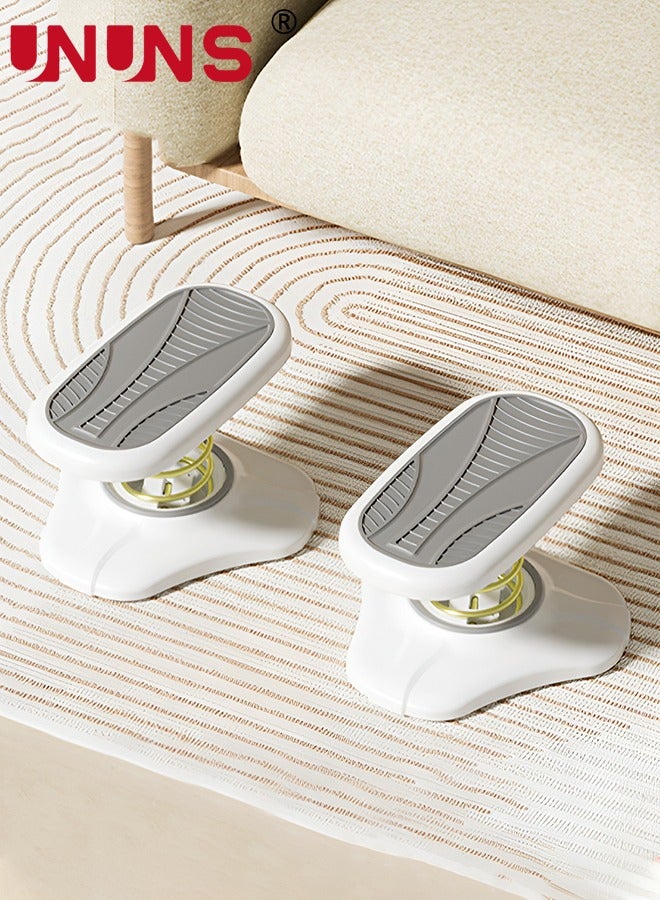 UNUNS Foot Rest For Under Desk,2PCS Spring-loaded Foot Stool Footrest,Ergonomic Footrest For Office Chair With Massage Surface,Foot Stool For Office Chair Home Travel Back Leg Pain Pressure Relief - Image 1
