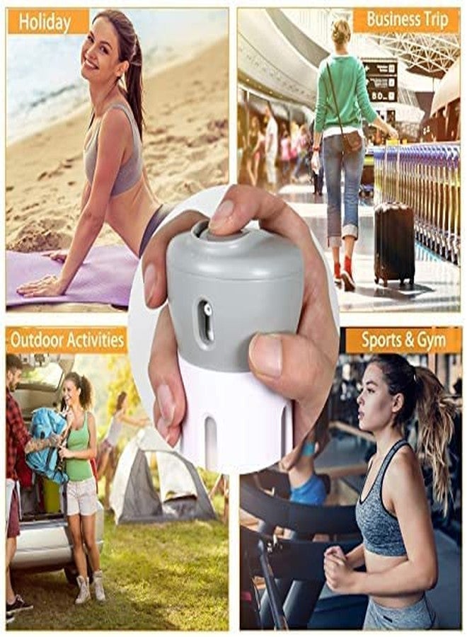 SQUICKLE 4 in 1 Travel Dispenser Bottle Set Travel Refillable Cosmetic Containers Set Plastic Leak Proof Travel Size Toiletries Liquid Lotion Container Bottle (Multi Color) - Image 4