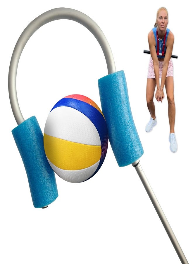 BOARDEE Volleyball Spike & Passing Trainer – Adjustable Ball Holder for Spiking Power & Passing Accuracy – Volleyball Training Equipment Kit with Stick, Foam Holder, Carry Bag & Storage Box - Image 1