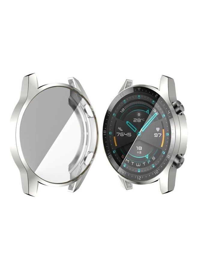 NIBEMINENT TPU All Inclusive Watch Case For Huawei GT2 46mm Silver - Image 1