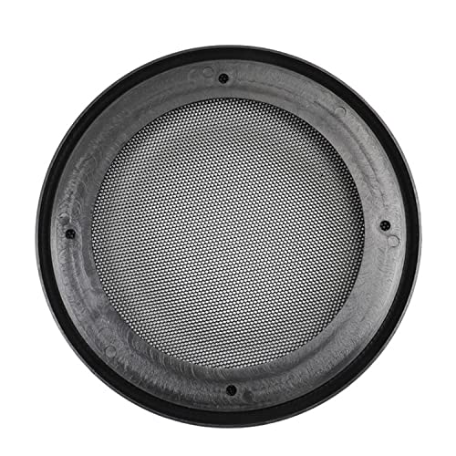 Fielect 2Pcs 5 inch Speaker Grill Cover Mesh Decorative Circle Woofer Guard Protector Cover Audio Accessories Black Cloth Cover with 8 Screws - Image 4