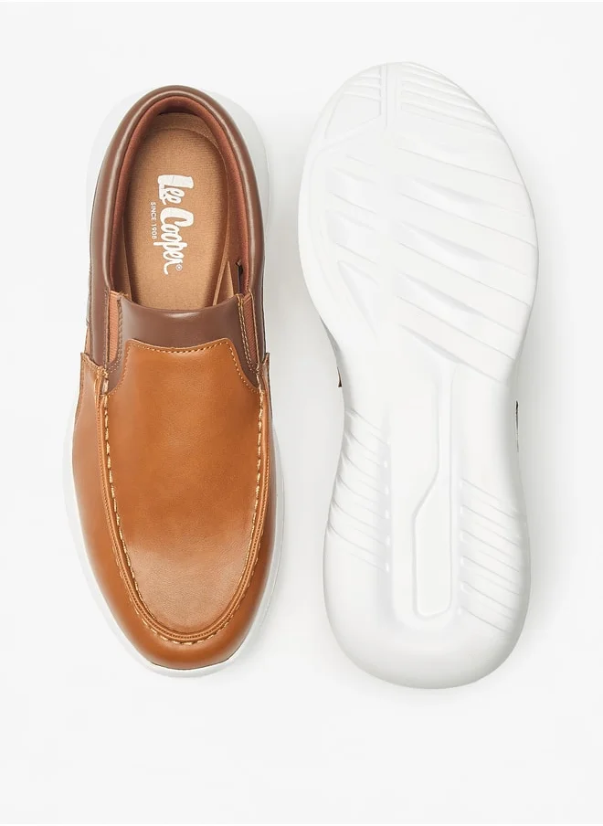 لي كوبر Men's Solid Slip-On Loafers